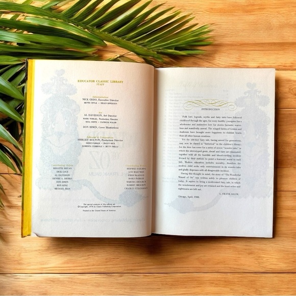 VINTAGE The Wizard of Oz Hardcover Book – Educator Classic Library, Illustrated - Picture 5 of 9